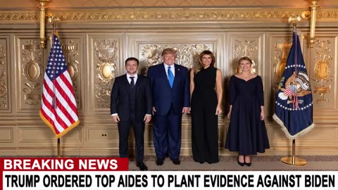 TRUMP ORDERED TOP AIDES TO PLANT EVIDENCE AGAINST BIDEN ACCORDING TO REPORT