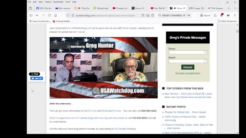 Prepare for Global War – Steve Quayle part 2