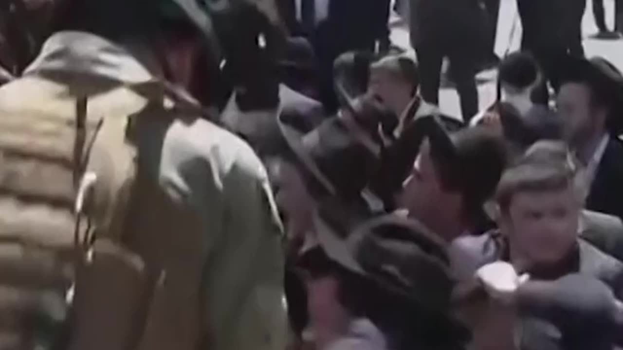 Orthodox jews in Israel refusing to be forcefully drafted on religious grounds.
