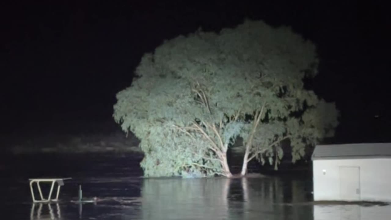 Site Office Floats Past House
