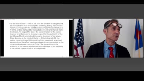 Ephesians 5:21, Doctrine of Authority, Pastor Brad West, 13 July 2025