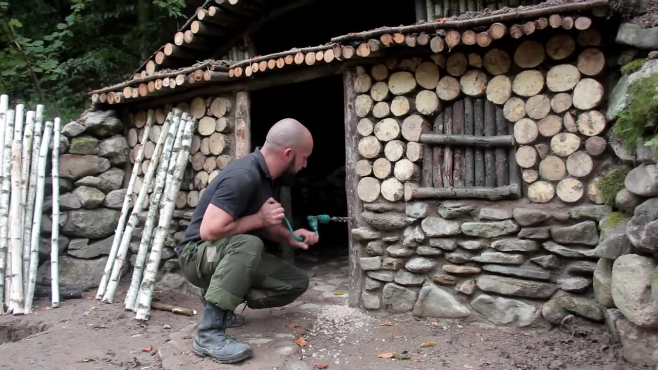 🚨 Built a Secret BUNKER out of Stone in 15 Days! 🔥 Ultimate Survival Shelter