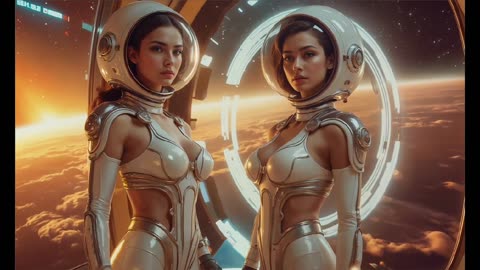 Galactic Beauties - Retro Future AI