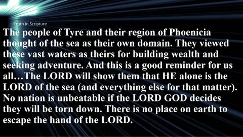 Isaiah Ch 23. The proclamation A Prophecy Against Tyre and Sidon, what does it mean?