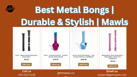 Best Metal Bongs | Durable & Stylish | Mawls