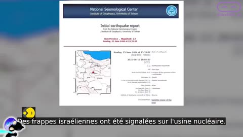Israel frappe le site nucléaire Iranien de Fordow déclenchant un tremblement de terre