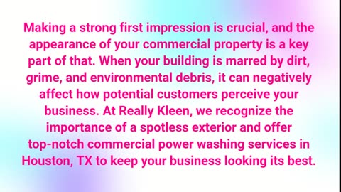 Really Kleen - Commercial Power Washing in Houston, TX
