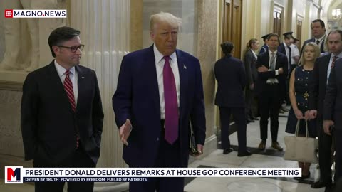 President Trump pushes 'The One, Big, Beautiful Bill' at House GOP Conference Meeting [LIVE]