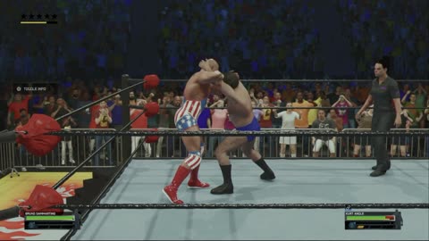 wwe 2k25 176 universe Bruno Sammartino VS Kurt Angle