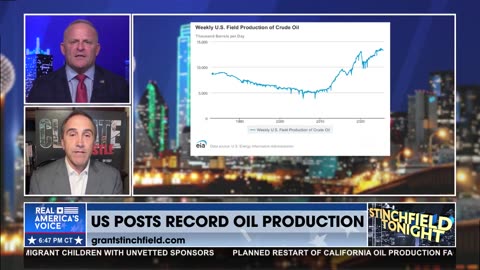 US POSTS RECORD OIL PRODUCTION