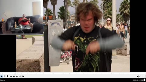 Watching TENACIOUS D AND THE PICK OF DESTINY high on CourtOrderedLegalMarijuana™