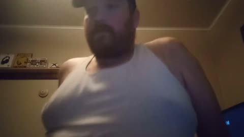 HyattAmerica Riding a Blue Dildo While Watching Futanari