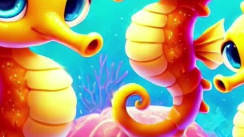 Seahorse Rainbow Dance 🌈🐎 | Colorful Ocean Moves for Kids