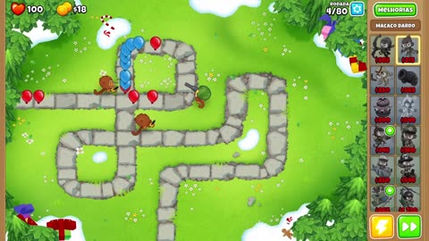 Bloons TD 6 Ape Field Hard Round 4