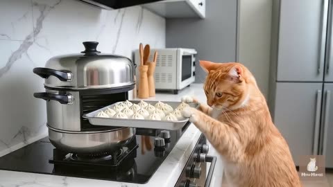 Mama Cat Sells Steamed Buns to Buy Kitten a New Toy Bicycle – Heartwarming Story! 😻🚲💕