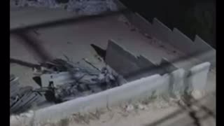 Footage shows the launch of a crude rocket from the Palestinian town of Kafr Ni’ma