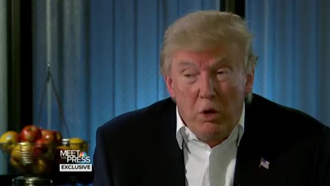 Donald Trump On Immigration - Hillary Clinton - Full Interview - Meet The Press - NBC News