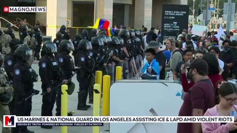 🇺🇸 US Marines & National Guard Boots on the Ground in Los Angeles assisting ICE & LAPD amid Violent Riots [LIVE]