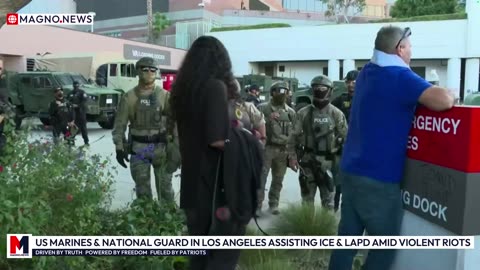 🇺🇸 US Marines & National Guard Boots on the Ground in Los Angeles assisting ICE & LAPD amid Violent Riots [LIVE]