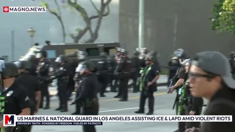 🇺🇸 US Marines & National Guard Boots on the Ground in Los Angeles assisting ICE & LAPD amid Violent Riots [LIVE]
