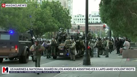 🇺🇸 US Marines & National Guard Boots on the Ground in Los Angeles assisting ICE & LAPD amid Violent Riots [LIVE]