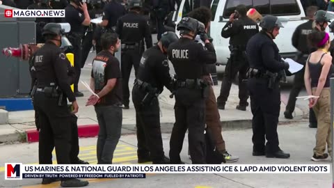 🇺🇸 US Marines & National Guard Boots on the Ground in Los Angeles assisting ICE & LAPD amid Violent Riots [LIVE]