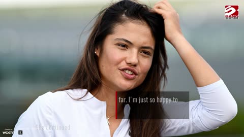 Emma Raducanu was relieved after victory in Wimbledon opener
