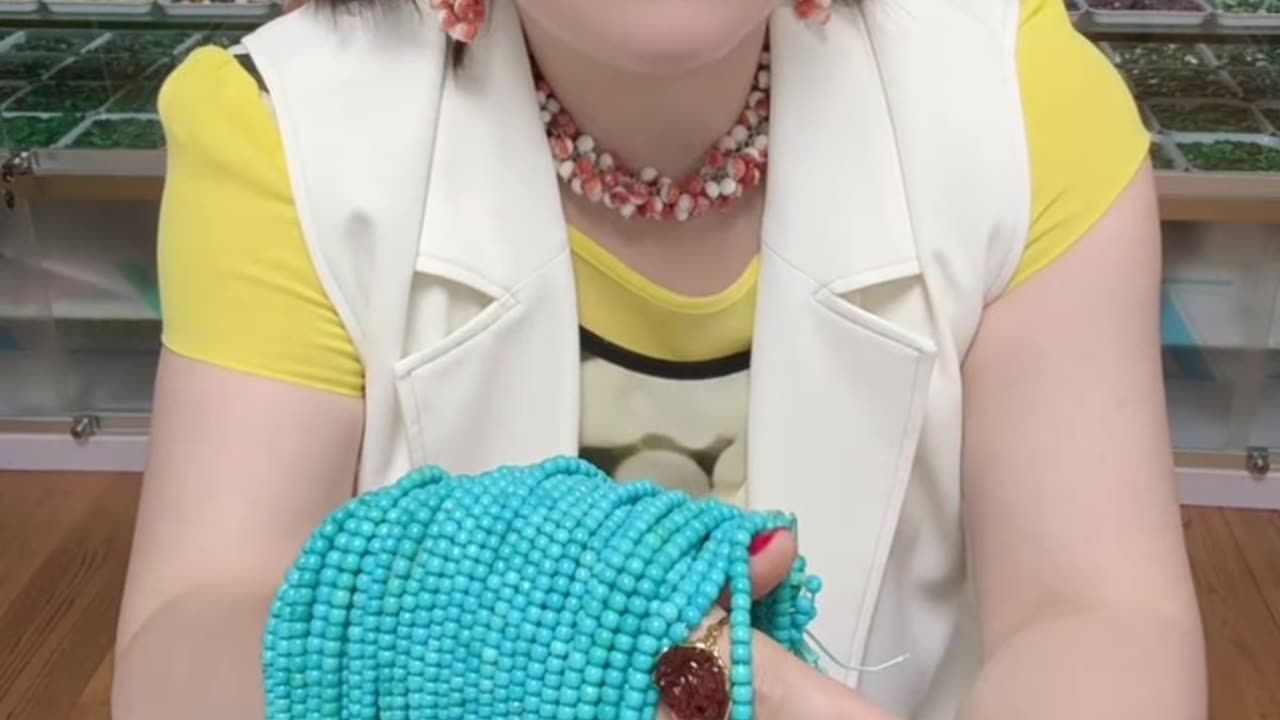 250516-8 Sleeping Beauty Turquoise Bead String: A Wrist - Filling Blue Feast