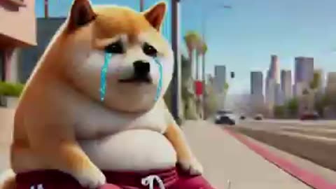 Baby Shiba's wild revenge ride