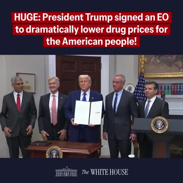 POTUS signed an EO which will deliver dramatically lower drug prices for the American people.