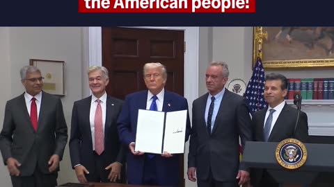 POTUS signed an EO which will deliver dramatically lower drug prices for the American people.