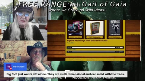 "The Legend of Bigfoot" with Ron Morehead & Gail of Gaia on FREE RANGE