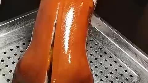 Cut grilled duck