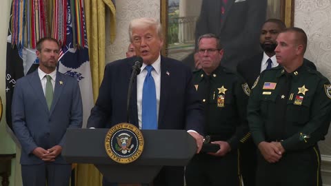 President Trump Participates in a Law Enforcement Event