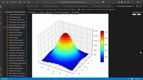 🔢 Create 3D Surface Plot Using Python