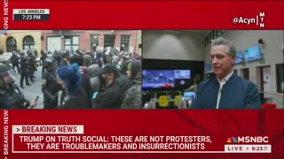Gavin Newsom Blames Trump For The Unrest In His Own State