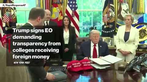 Trump Sign Executive Order On College Funding Transparency