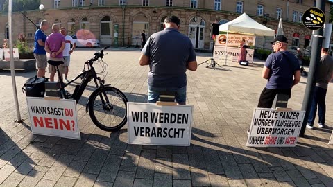 Werbung 💥 Mahnwache Nr. 262 💥 in Schwäbisch Gmünd am 15.07.2025