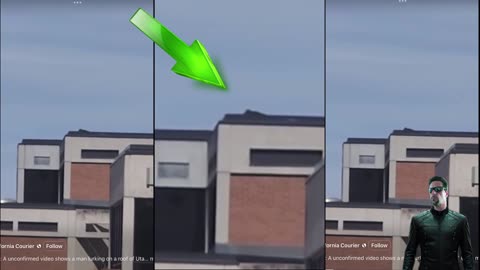 BREAKING: A unconfirmed video shows a man lurking on a roof of Utah Valley University, where Turning Point USA Founder Charlie Kirk was murdered today.