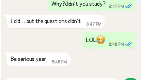 funny chat of Gf and Bf