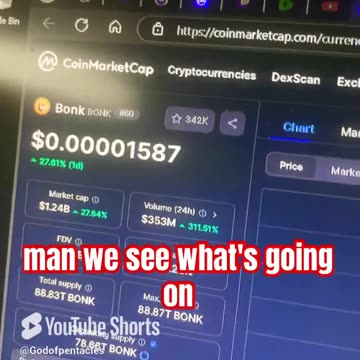 bonk crypto bitcoin price prediction btc #fyp (1)