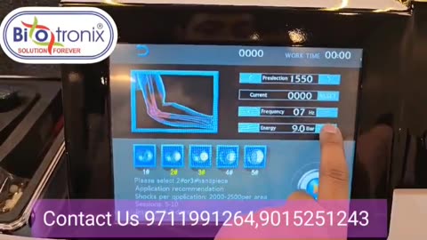 Shockwave Therapy Pneumatic .5 Bar to 12 Bar With Ultrasound Touch Screen Deluxe Model