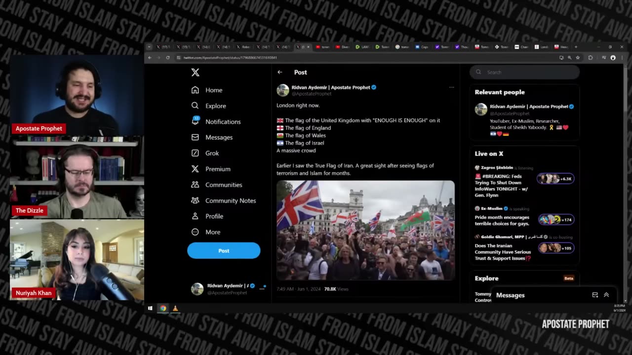 Tommy Robinson's Massive Rally Against Islamization