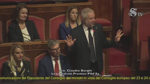 🔴 Sen. Borghi in merito alle comunicaz. del Pres. Meloni in vista del Consiglio eur. del 23 Ottobre
