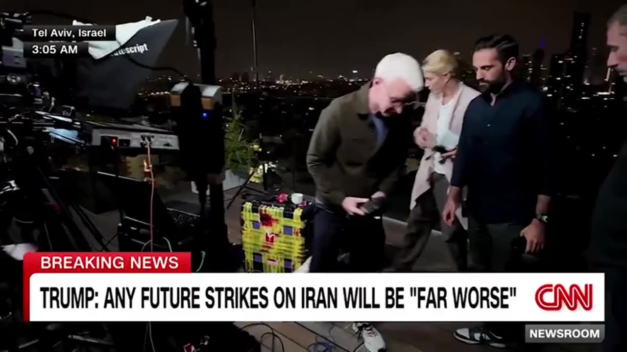 CNN Host Forced to Evacuate to Bomb Shelter in ISRAEL