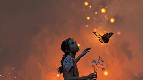 Girl and buyer fly video