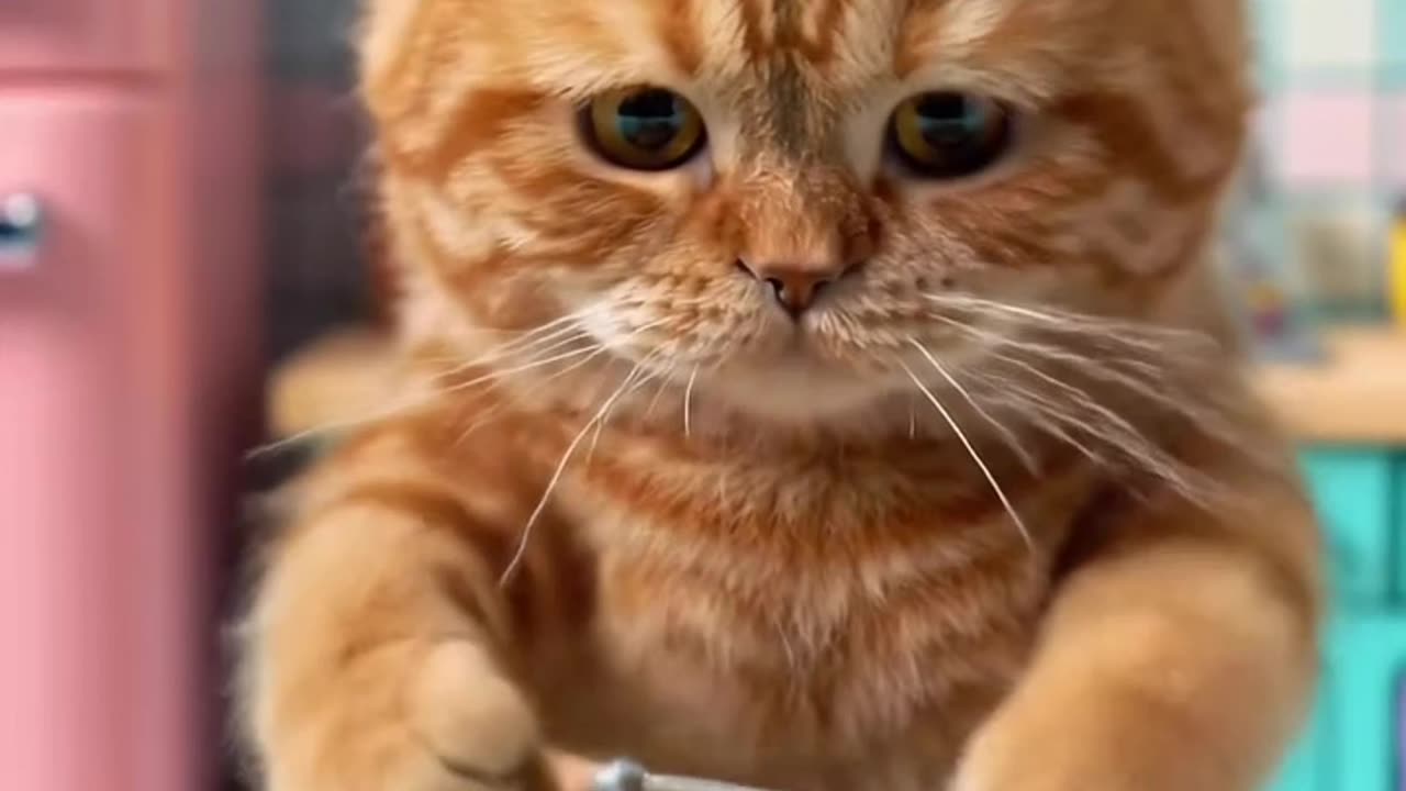 Viral brown cat shorts video 🤒🐱🐱