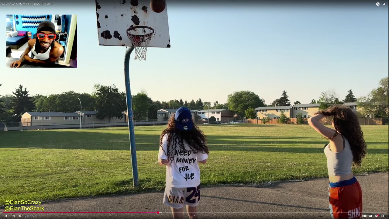 Kalogeras Sisters PLAY BASKETBALL! reaction
