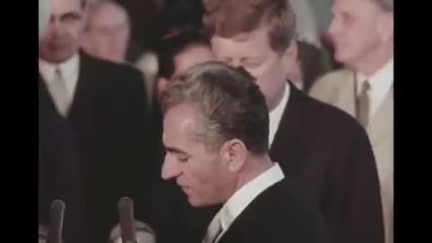 Rare footage of John F Kennedy about Iran and welcoming Reza Pahlavi!