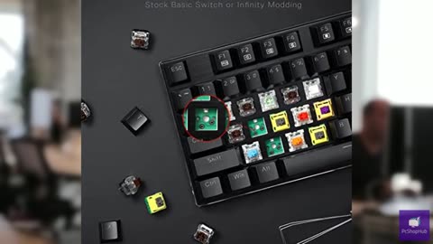 Redragon K556 RGB LED Backlit Wired Mechanical Gaming Keyboard, 104 Keys Hot-Swa